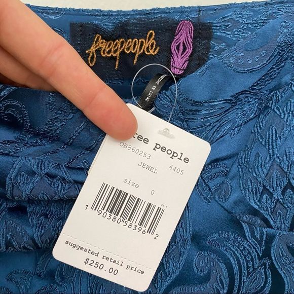 NWT Free People Karla Mini Dress in Jewel - Picture 4 of 6